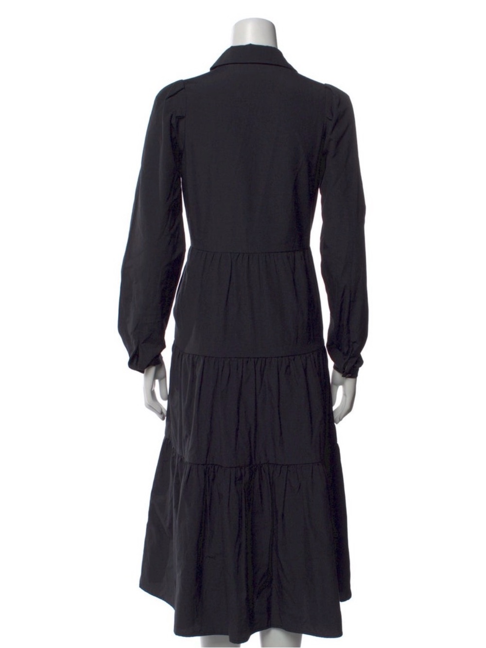 Brochu Walker The Black Long Sleeve Havana Tiered Dress – Size XS - Picture 7 of 12